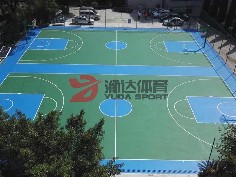 江津杜市小學硅PU籃球場圍網