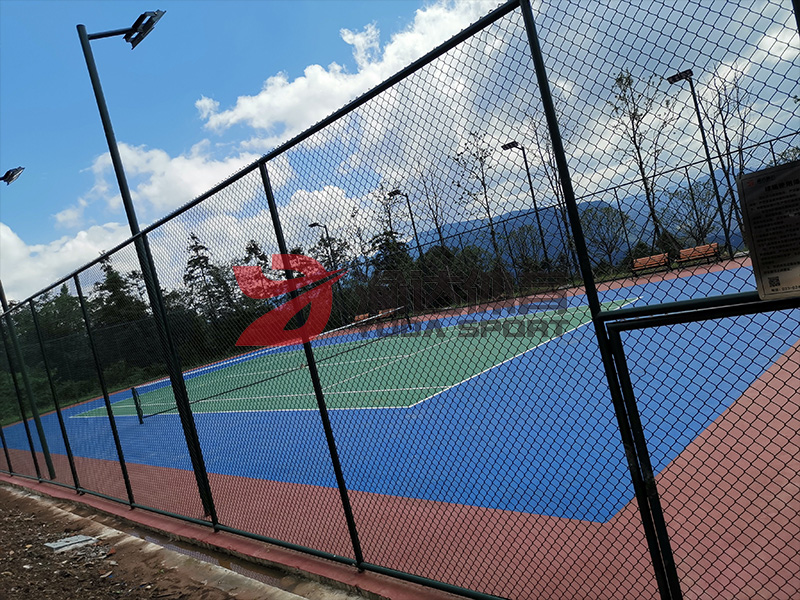 習水硅PU網球場